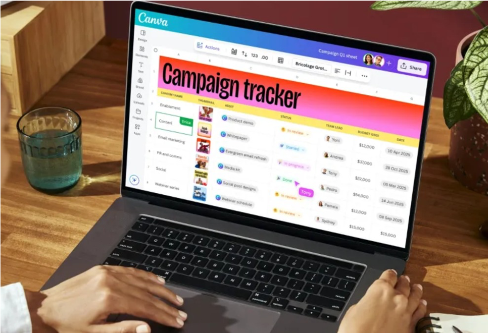 Canva lanza hojas tipo Excel y funciones con IA: ¡así es su nueva súper actualización!